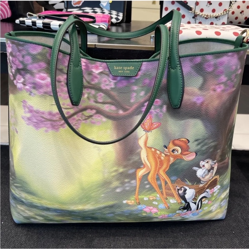 Disney X Kate Spade New York Bambi Thumper Sutton medium Tote NWT novelty - Picture 4 of 12